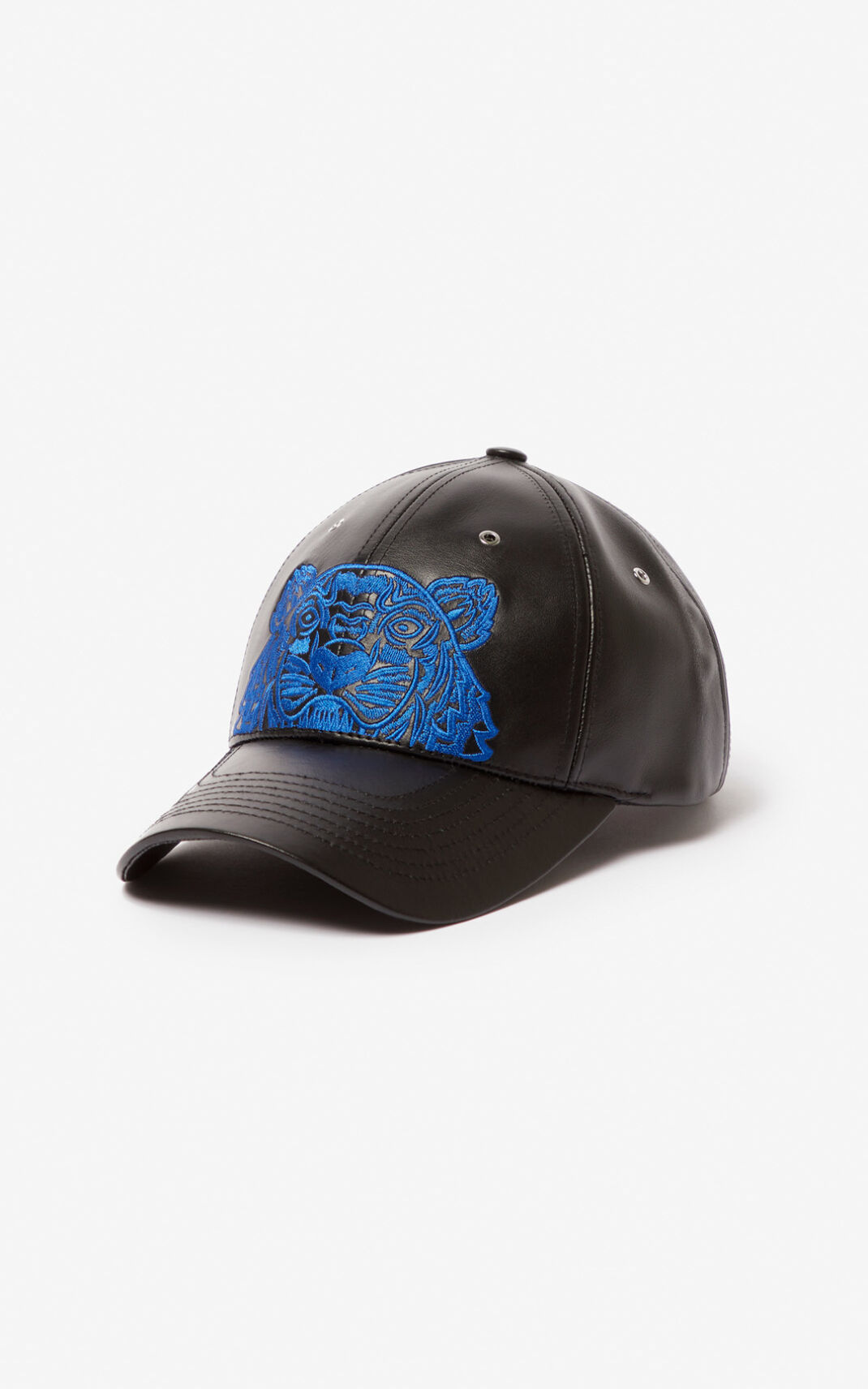 Casquette Kenzo Tiger Cuir Femme Noir | SGKC-08654